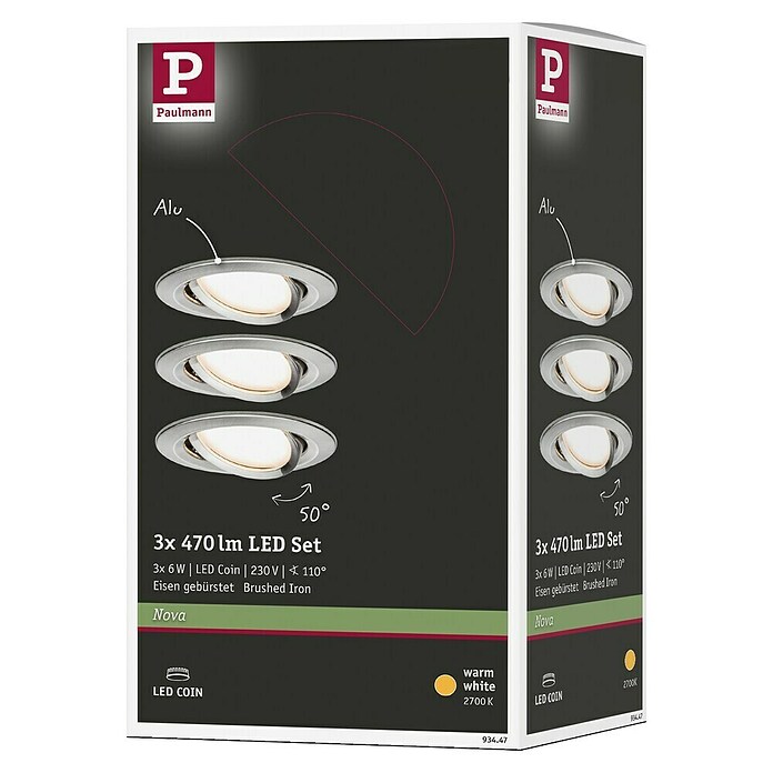 Paulmann LED-Einbauleuchten-Set