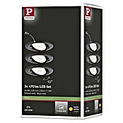Paulmann Nova LED-Einbauleuchten-Set Nova (6,5 W, 3 Stk., Warmweiß, 8,4 cm, Schwarz) | BAUHAUS