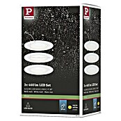 Paulmann LED-Einbauleuchten-Set (6,5 W, Weiß, Durchmesser: 7,8 cm, 3 Stk., IP44)