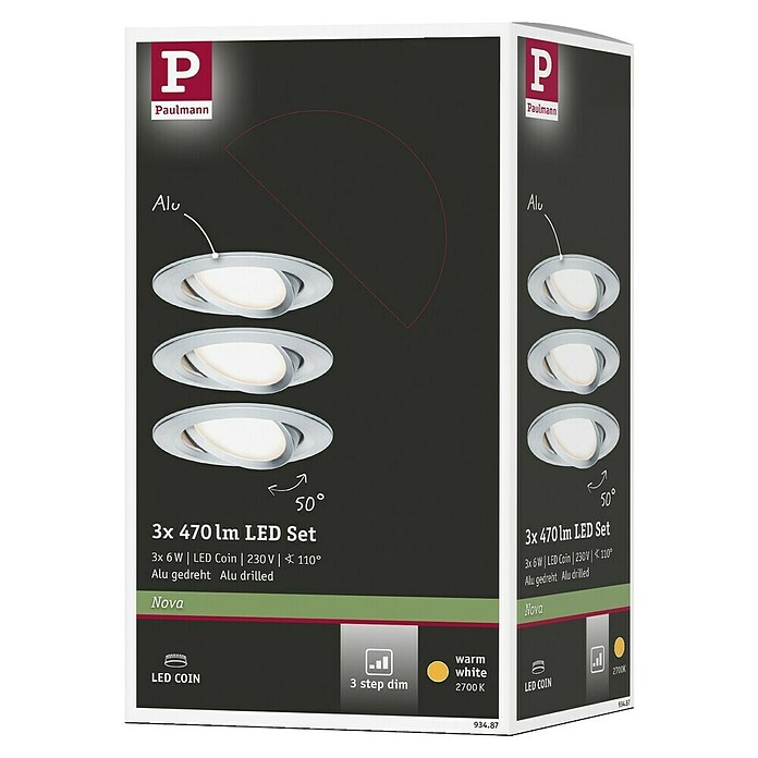 Paulmann LED-Einbauleuchten-Set