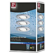 Paulmann LED-Einbauleuchten-Set Vali (16,5 W, Chrom, 3 Stk., Warmweiß, IP65) | BAUHAUS