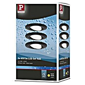 Paulmann LED-Einbauleuchten-Set Vali (16,5 W, Schwarz, 3 Stk., Warmweiß, IP65) | BAUHAUS