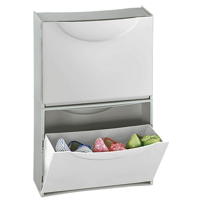 Terry Harmony Box Zapatero (L x An x Al: 51 x 19 x 39 cm, Blanco, Número de compartimentos: 1 ud.) | BAUHAUS