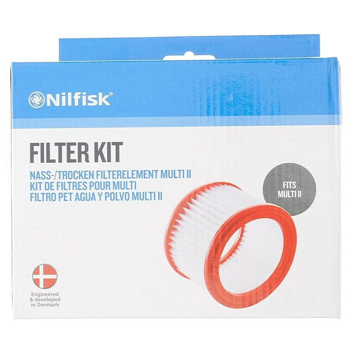 Nilfisk Filtro para aspirador Multi II (Apto para: Aspirador en seco/húmedo Nilfisk Multi II Serie)
