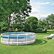 Intex Bazen sa čeličnim okvirom Prism Frame  (Ø x V: 427 x 107 cm, Siva, 12.706 l) | BAUHAUS