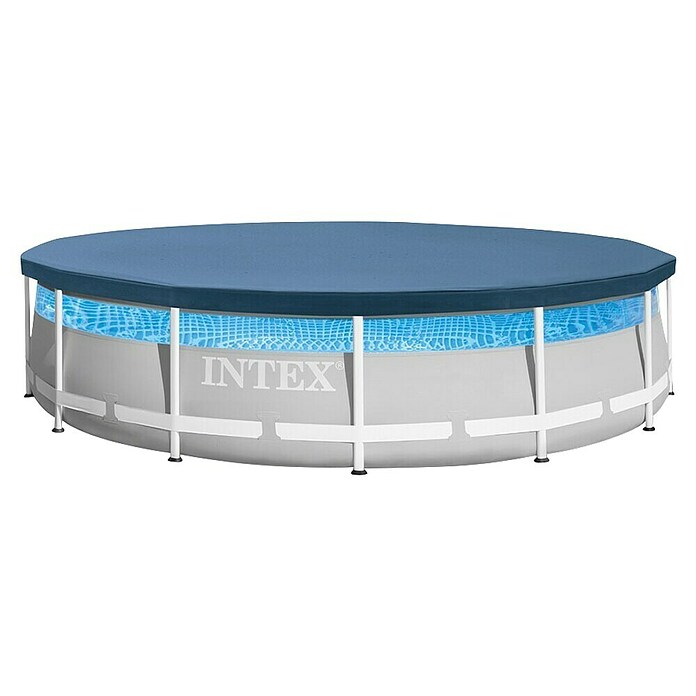 Intex Bazen sa čeličnim okvirom Prism Frame  (Ø x V: 427 x 107 cm, Siva, 12.706 l) | BAUHAUS