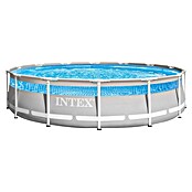 Intex Bazen sa čeličnim okvirom Prism Frame  (Ø x V: 427 x 107 cm, Siva, 12.706 l) | BAUHAUS