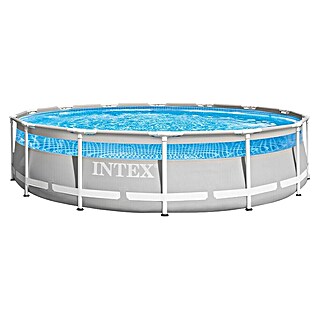 Intex Montažni bazen Prism Frame Clearview Premium (Ø x V: 427 x 107 cm, 12.706 l)