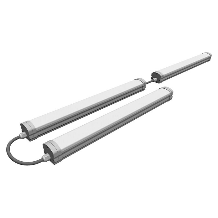 Green Tech LED letev za vlažne prostore  (45 W, Dolžina: 155 cm, IP65, Siva) | 3094 - Feuchtraum Lichtleiste | CAKA - Zweckleuchten | CAK - Technisches Licht | CA - Beleuchtung | C - Elektro | BAUHAUS