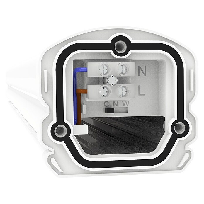 Green Tech LED letev za vlažne prostore  (45 W, Dolžina: 155 cm, IP65, Siva) | 3094 - Feuchtraum Lichtleiste | CAKA - Zweckleuchten | CAK - Technisches Licht | CA - Beleuchtung | C - Elektro | BAUHAUS