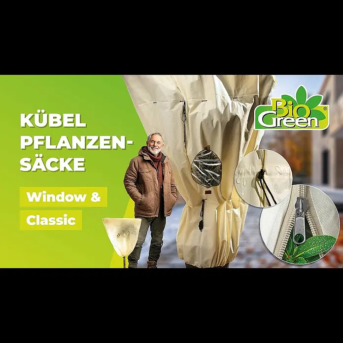 BioGreen Winterschutzhaube Jumbo Window - 240 x 200 cm, 100 g/m² - Pflanzenschutzscke von BioGreen  Der sichere Winterschutz fr Deine Pflanzen!