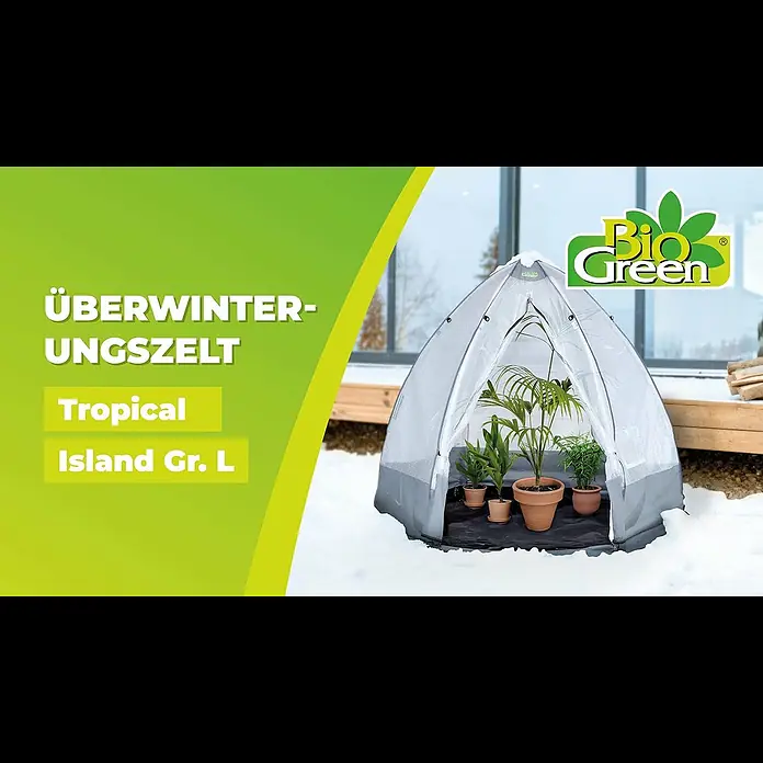 BioGreen Isolierung für Überwinterungszelt TROPICAL & ISLAND - Transparent, Grau - Tropical Island L berwinterungszelt: Der ultimative Schutz fr deine Pflanzen im Winter!