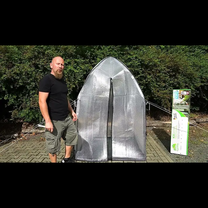 BioGreen Winterschutzzelt Icedome ThermoPLUS Deluxe - 120 x 120 x 183 cm, Kunststoff - BioGreen berwinterungszelt Icedome - Erklrvideo