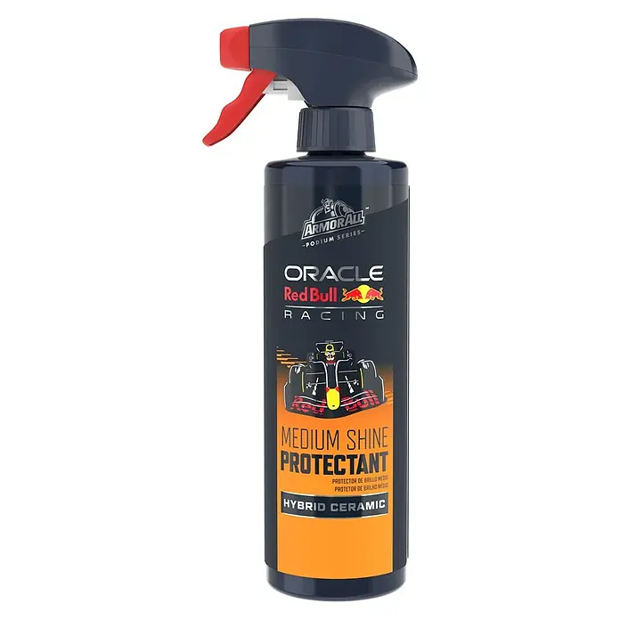ArmorAll Limpia salpicaderos Hybrid Ceramic - 500 ml - Imagen del producto de un spray cerámico híbrido protector de brillo medio Armor All Oracle Red Bull Racing para el cuidado del automóvil.