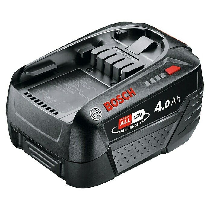 Bosch Power for All 18V Akumulator PBA 18V 4Ah SoC  (18 V, 4 Ah, Li-ion) | 7390 - Akku Marke | IAEL - Akku/Ladegeräte | IAE - Gartenmotorgeräte | IA - Gartenhartware | I - Stadtgarten | BAUHAUS