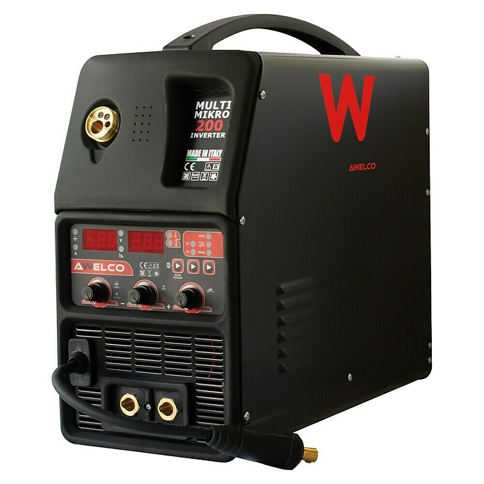 Awelco Equipo de soldadura Inverter Multi Mikro 200 (200 A, Grosor de electrodo: 1,6 mm - 5 mm) | BAUHAUS