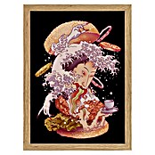 Papermoon Bild (Fusion Ghost, B x H: 70 x 100 cm, Ohne Passepartout, Rahmen Eiche) | BAUHAUS