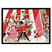 Papermoon Bild (Circus in the City, B x H: 50 x 40 cm, Mit Passepartout, Rahmen Schwarz) | BAUHAUS