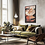 Papermoon Bild (Pink Margarita, B x H: 70 x 100 cm, Ohne Passepartout, Rahmen Schwarz) | BAUHAUS