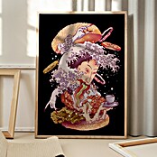 Papermoon Bild (Fusion Ghost, B x H: 70 x 100 cm, Ohne Passepartout, Rahmen Eiche) | BAUHAUS