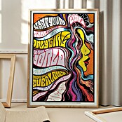 Papermoon Bild (Only Girl in World, B x H: 70 x 100 cm, Ohne Passepartout, Rahmen Eiche) | BAUHAUS