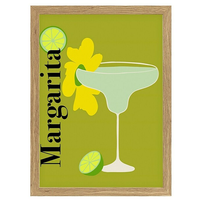 Papermoon Bild (Margarita, B x H: 70 x 100 cm, Ohne Passepartout, Rahmen Eiche) | BAUHAUS