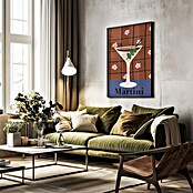 Papermoon Bild (Martini, B x H: 70 x 100 cm, Ohne Passepartout, Rahmen Schwarz) | BAUHAUS