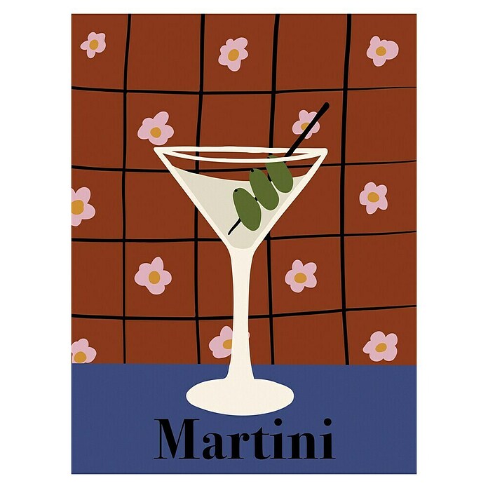 Papermoon Poster (Martini, B x H: 60 x 80 cm, Ohne Passepartout) | BAUHAUS