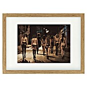 Papermoon Bild (Street Women, B x H: 50 x 40 cm, Mit Passepartout, Rahmen Eiche) | BAUHAUS