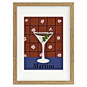 Papermoon Bild (Martini, B x H: 100 x 140 cm, Mit Passepartout, Rahmen Eiche) | BAUHAUS