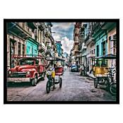 Papermoon Bild (Habana Street, B x H: 110 x 80 cm, Ohne Passepartout, Rahmen Schwarz) | BAUHAUS