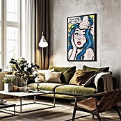 Papermoon Bild (I Kissed a Girl, B x H: 50 x 70 cm, Ohne Passepartout, Rahmen Schwarz) | BAUHAUS