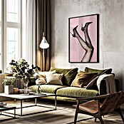 Papermoon Bild (Kick up your Heels, B x H: 100 x 140 cm, Mit Passepartout, Rahmen Schwarz) | BAUHAUS