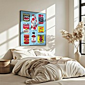 Papermoon Bild (Canned Tomatoes, B x H: 80 x 110 cm, Ohne Passepartout, Rahmen Eiche) | BAUHAUS