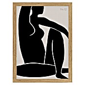 Papermoon Bild (Figure No. 12, B x H: 70 x 100 cm, Ohne Passepartout, Rahmen Eiche) | BAUHAUS
