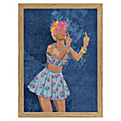 Papermoon Bild (Not your Girl, B x H: 80 x 110 cm, Ohne Passepartout, Rahmen Eiche) | BAUHAUS