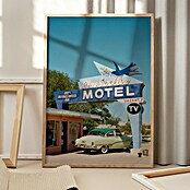 Papermoon Bild (Route 66, B x H: 100 x 140 cm, Ohne Passepartout, Rahmen Eiche) | BAUHAUS