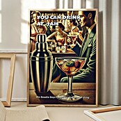 Papermoon Bild (You can Drink at 7 AM, B x H: 60 x 80 cm, Mit Passepartout, Rahmen Eiche) | BAUHAUS