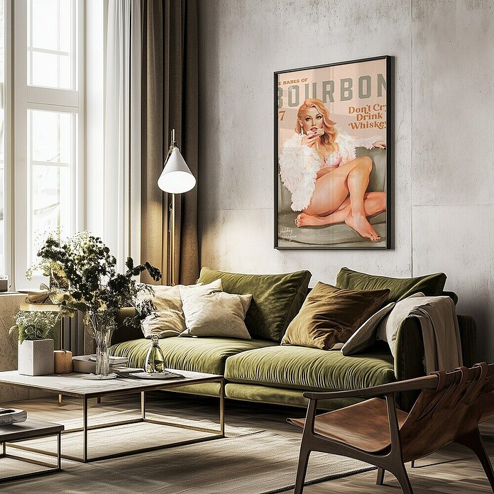 Papermoon Bild (Babes of Boubon Vol. 7, B x H: 40 x 50 cm, Ohne Passepartout, Rahmen Schwarz) | BAUHAUS