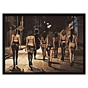 Papermoon Bild (Street Women, B x H: 110 x 80 cm, Ohne Passepartout, Rahmen Schwarz) | BAUHAUS