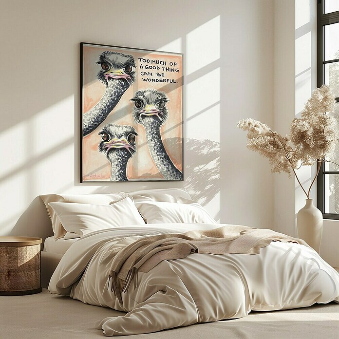 Papermoon Bild (Much of a Good Thing, B x H: 50 x 70 cm, Mit Passepartout, Rahmen Eiche) | BAUHAUS