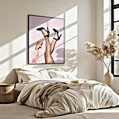 Papermoon Bild (Cheers Peaches, B x H: 60 x 80 cm, Mit Passepartout, Rahmen Eiche) | BAUHAUS