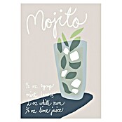 Papermoon Poster (Mojito Rezept, B x H: 40 x 50 cm, Ohne Passepartout) | BAUHAUS