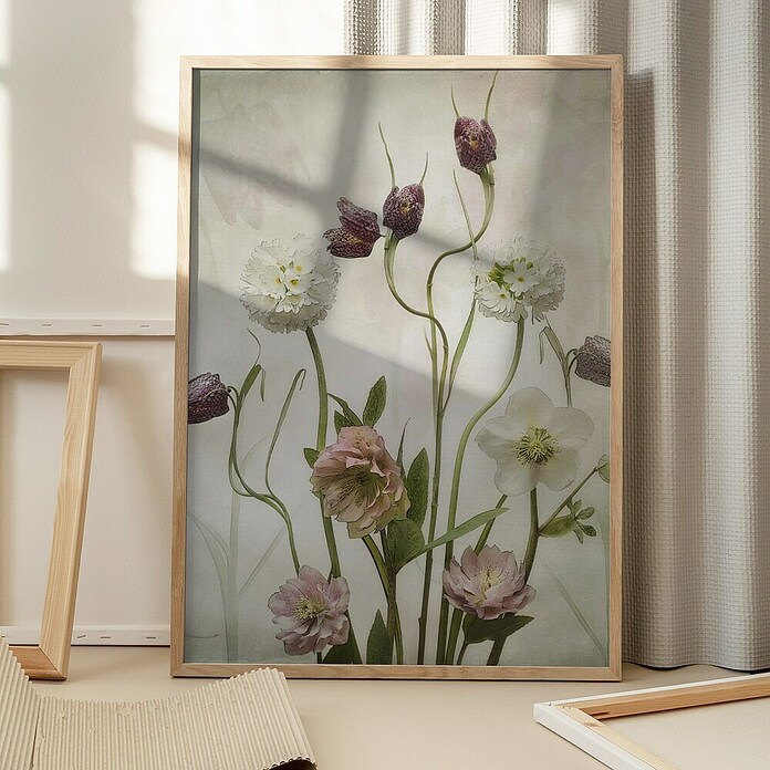 Papermoon Bild (Spring Garden, B x H: 50 x 70 cm, Ohne Passepartout, Rahmen Eiche) | BAUHAUS