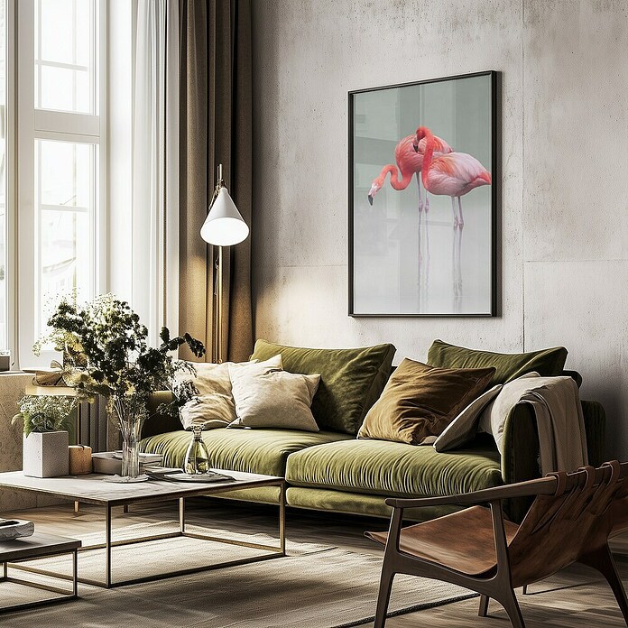 Papermoon Bild (Just we Two, B x H: 80 x 110 cm, Mit Passepartout, Rahmen Schwarz) | BAUHAUS