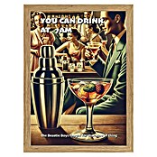 Papermoon Bild (You can Drink at 7 AM, B x H: 60 x 80 cm, Ohne Passepartout, Rahmen Eiche) | BAUHAUS