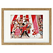 Papermoon Bild (Circus in the City, B x H: 50 x 40 cm, Mit Passepartout, Rahmen Eiche) | BAUHAUS