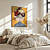 Papermoon Bild (Treechild Frida Gelb, B x H: 40 x 50 cm, Ohne Passepartout, Rahmen Eiche) | BAUHAUS