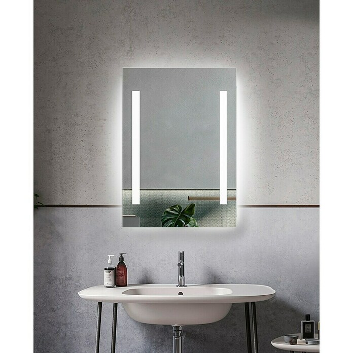 DSK Lichtspiegel Chrystal Creek (50 x 70 cm, Ohne eingebaute Digitaluhr) | BAUHAUS