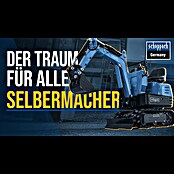Scheppach Minibagger EXC815 (6,3 kW, Motor: Benzin 4-Takt, Schwenkbereich: 360 °) | BAUHAUS